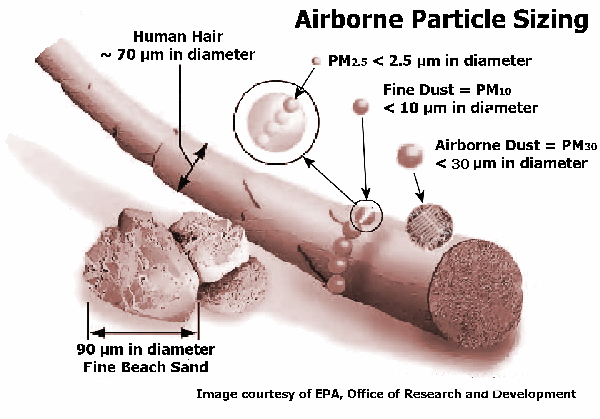Particle Size Comparison Diagram